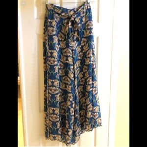 Gorgeous Johnny Was palazzo floral pattern pants